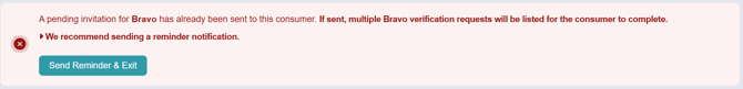 Discouraging Duplicate invite message Screenshot